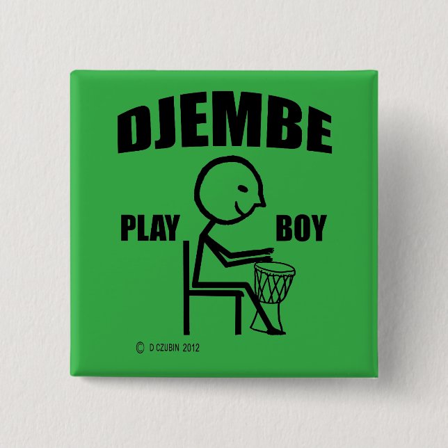 Djembe Play Boy Button (Vorderseite)