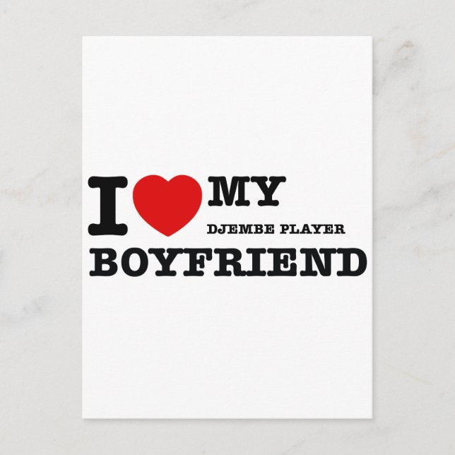 Djembe Player Boyfriend Designs Postkarte (Vorderseite)