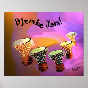 Djembe Stau Poster