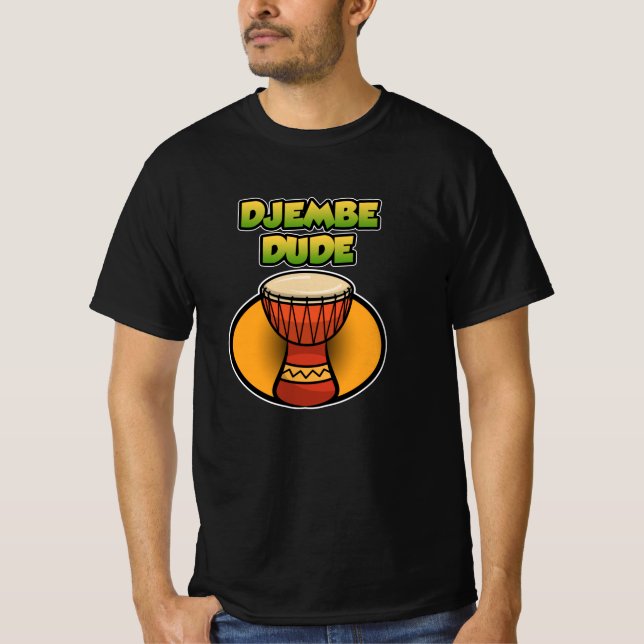 Djembe Typ Congas Darbuka Rhythm Bongo Music T-Shirt (Vorderseite)