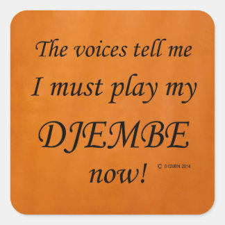 Djembe Voices sagen, dass sie Square Sticker spiel