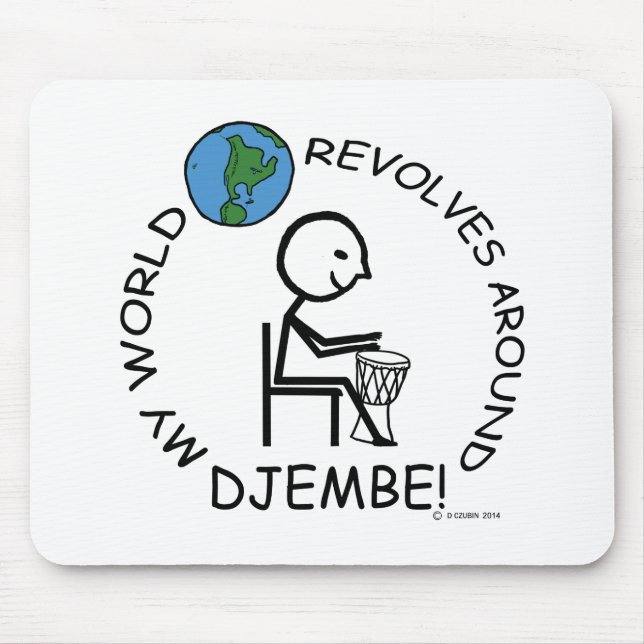 Djembe - Weltumdrehungen Mousepad (Vorne)