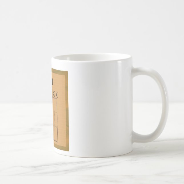 Djent Gitterwerk-Brett-Diagramm Kaffeetasse (Rechts)