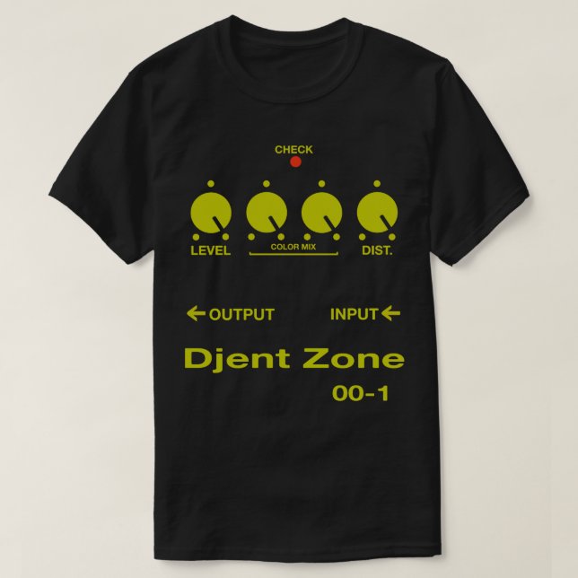 Djent Zone Guitar Pedal T-Shirt (Design vorne)