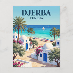Djerba Insel Tunesien Postkarte