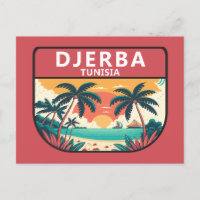 Djerba Tunesien Retro Emblem