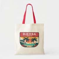 Djerba Tunesien Retro Emblem