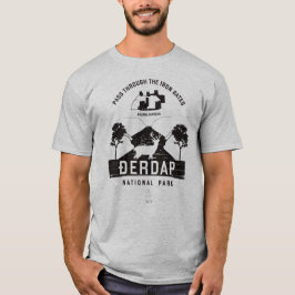 Djerdap Nationalpark Schwarzes Design T-Shirt