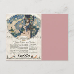 Djerkiss Romantic French Parfüm Ad Postkarte