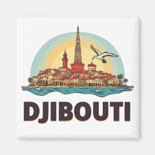 Djibouti Afrika Reise Geschenk 🗺️ Magnet