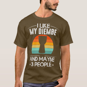 Djmebe Vintage Musikplayer Musiker Kelch Trommel T-Shirt