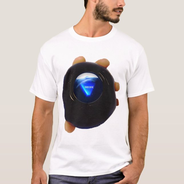 Djo Decide 8-Ball Album Art Sticker T-Shirt (Vorderseite)
