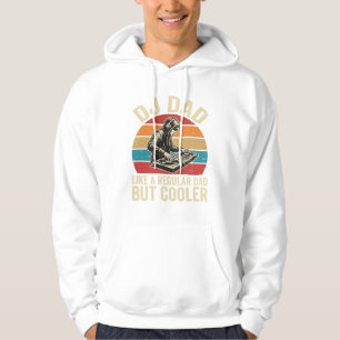 DJs Dad aber cooler Vintage-Sonnenuntergang-Vektor Hoodie