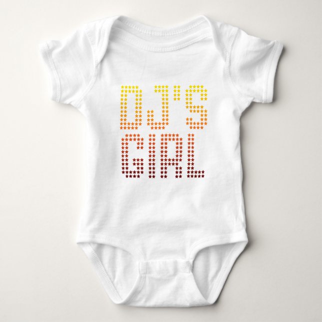 DJs Girl - Disc Jockey Girlfriend Ehefrau DJing Mu Baby Strampler (Vorderseite)