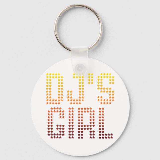 DJs Girl Schlüsselanhänger (Vorderseite)