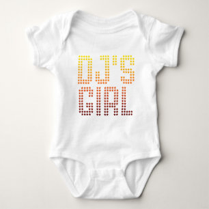 DJs Mädchen - Disc-Jockey-Freundin-Ehefrau DJing Baby Strampler