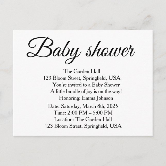 DjskisAnnouncement Postcard Ankündigungspostkarte (Vorderseite)