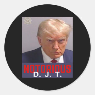Djt - Trump Tasse Shot - August 24 2023 Runder Aufkleber