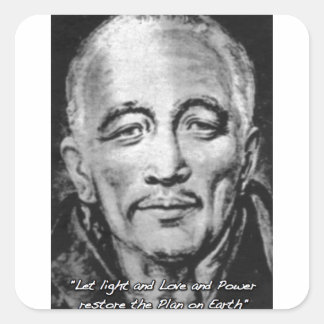 Djwhal khul aufsteigender Meister Quadratischer Aufkleber