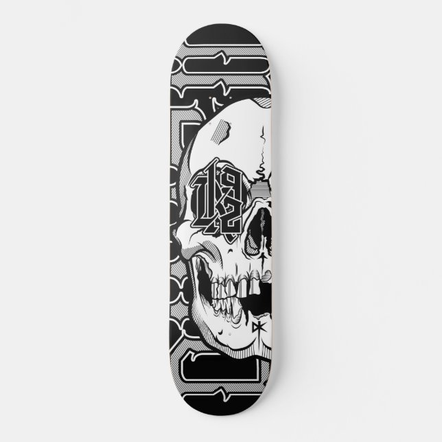 DK92 Skull - Skateboard (Vorderseite)