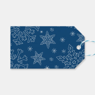 Dk Blue Christmas BG Snowflake Boarder Clipart Thu Geschenkanhänger
