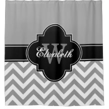 Dk Grau Wht LG Chevron Schwarz 1ICBR Name Monogram
