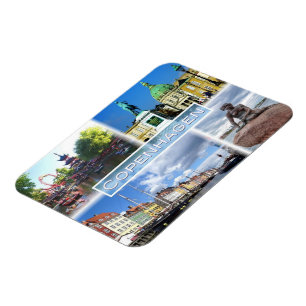 DK Kopenhagen - Tivoli Garden - Amalienborg Landkr Magnet