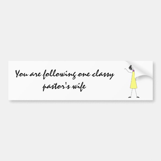 dkpwcolor, folgen Sie einem noblen pastor'… Autoaufkleber (Vorne)