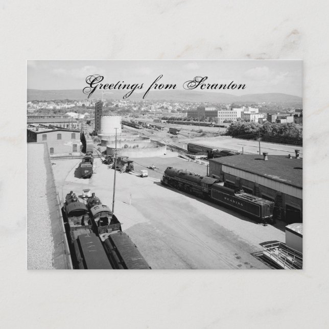 DL & W RR Scranton Pa Postkarte (Vorderseite)