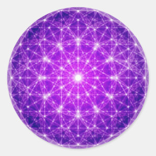 D'Light Full Mandala Runder Aufkleber