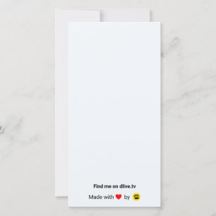 DLive danken Ihnen zu kardieren Dankeskarte