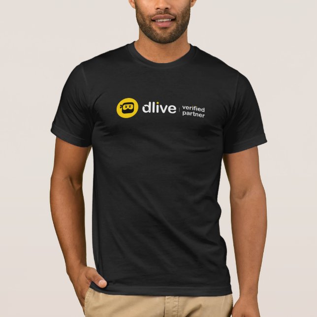 DLive überprüfte Partner-T - Shirt (Vorderseite)