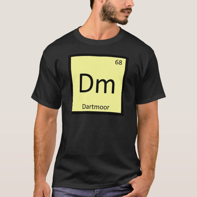 Dm - Dartmoor Pony Horse Chemistry Element T-Shirt (Vorderseite)