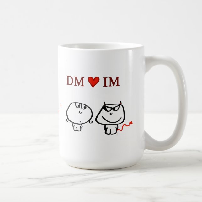 "Dm-Herz IM " Tasse (Rechts)