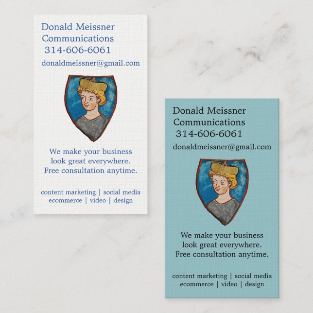 DMC Visitenkarten Visitenkarte (Vorne/Hinten)