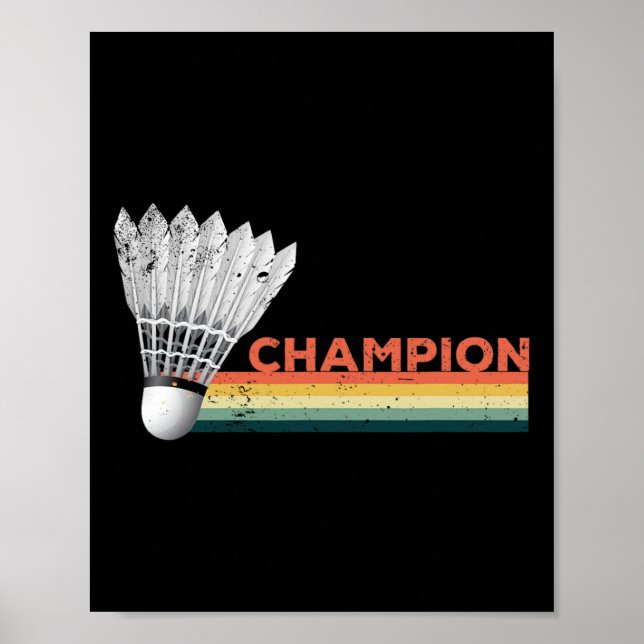 Dminton Player Champion Poster (Vorne)