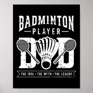 Dminton Player Vater Der Shuttle Player Dminton Pl Poster