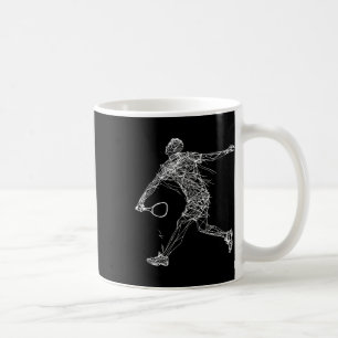 Dminton Player Zeichne Shuttle-Spiel für Jungen 1 Kaffeetasse
