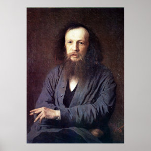 Dmitri Ivanovich Mendeleev von Ivan Kramskoy Poster