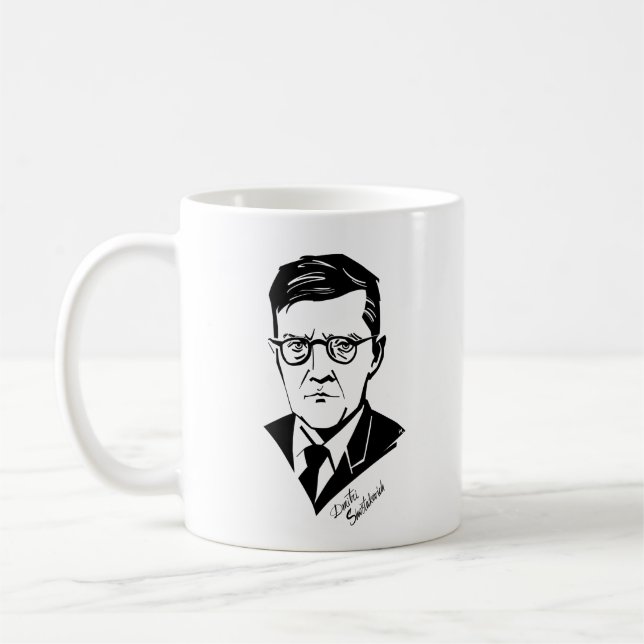 Dmitri Schustakowitsch Kaffeetasse (Links)