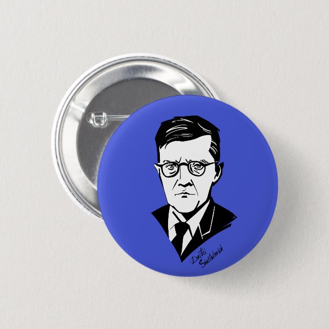 Dmitri Shostakovich Button (Vorne & Hinten)