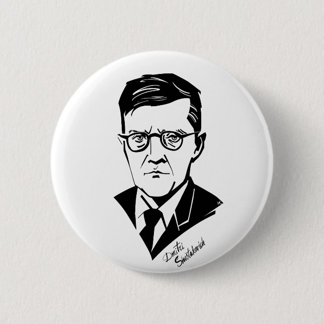 Dmitri Shostakovich Button (Vorderseite)