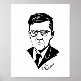 Dmitri Shostakovich Poster