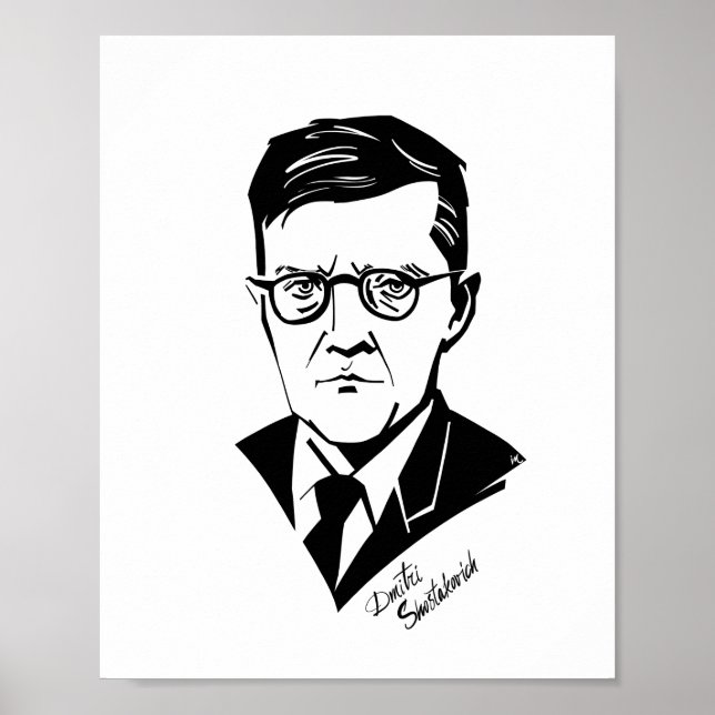 Dmitri Shostakovich Poster (Vorne)