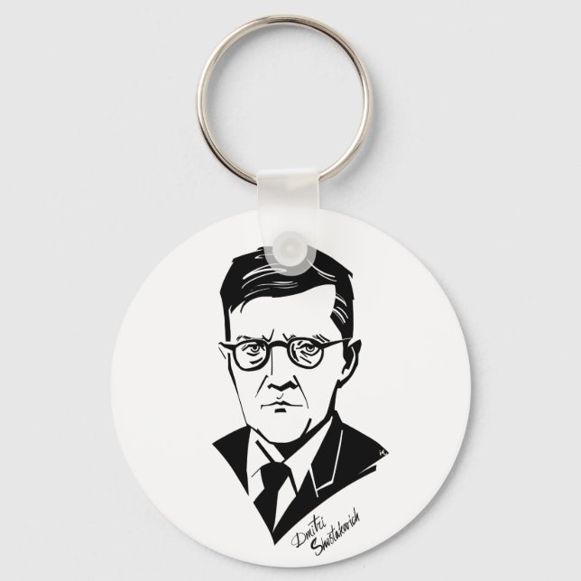 Dmitri Shostakovich Schlüsselanhänger (Vorderseite)