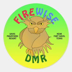 DMR. Firewise Owl Aufkleber und mehr (grün)