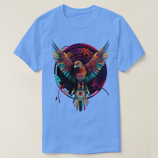 DMT Art Shamanic Eagle 1 T-Shirt (Design vorne)