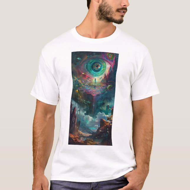 DMT Portal Trippy Psychedelic T - Shirt (Vorderseite)