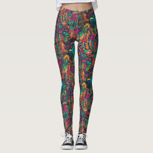 DMT Psychedelische Leggings [Doodle My Texture]
