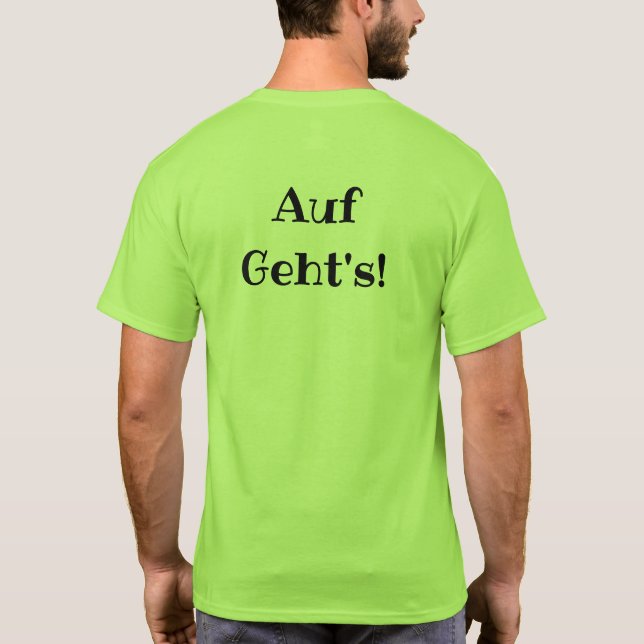 DMV Auf Gehts! T - Shirt-schwarzes Logo T-Shirt (Rückseite)